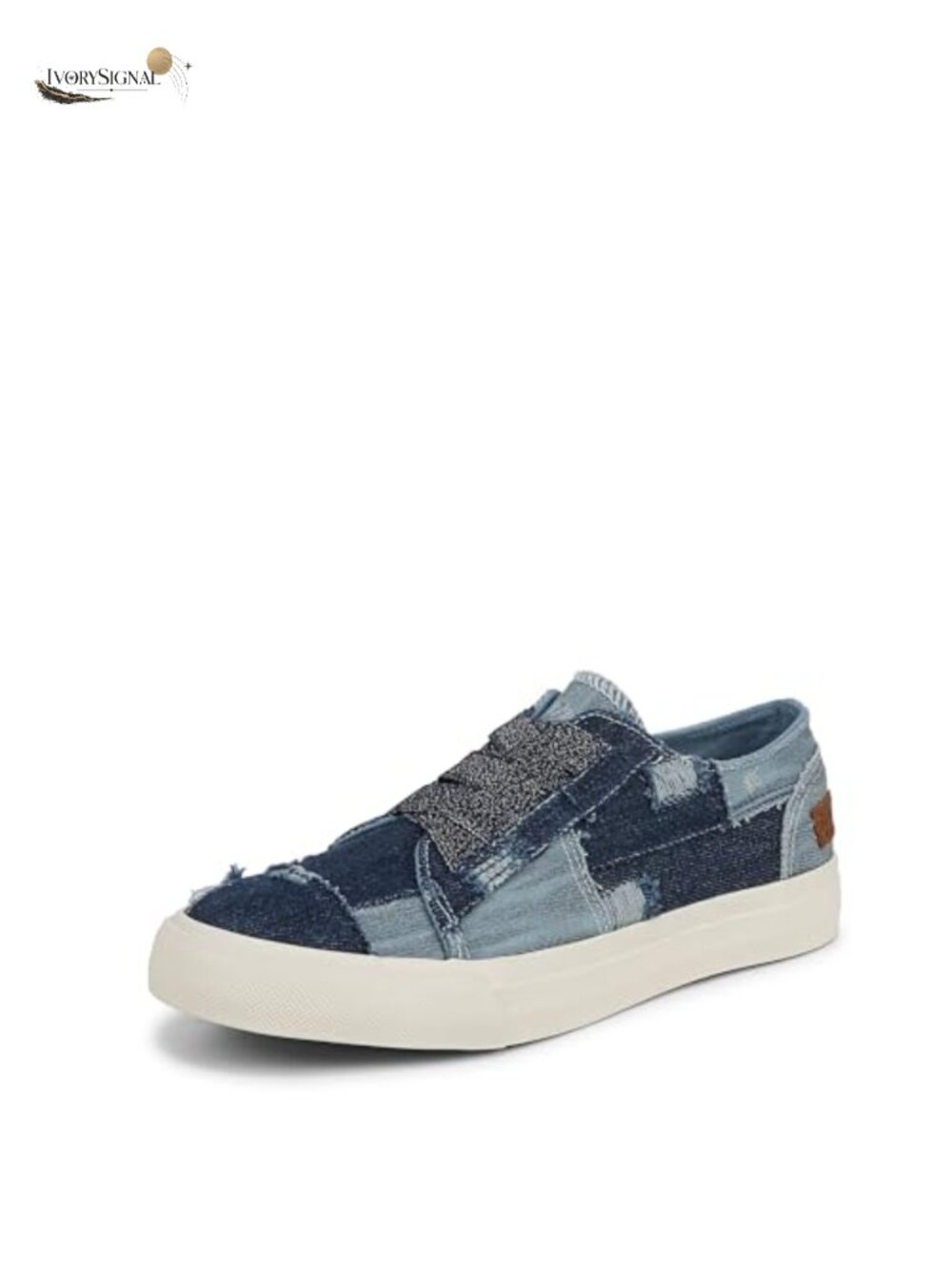 Women's Canvas Slip-On Sneakers Vegan Elastic Laces